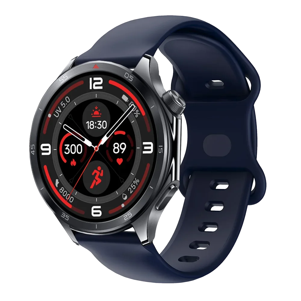 Sport Silicone Strap, 22mm - Premium Watchband Bracelet with Correa Accessories