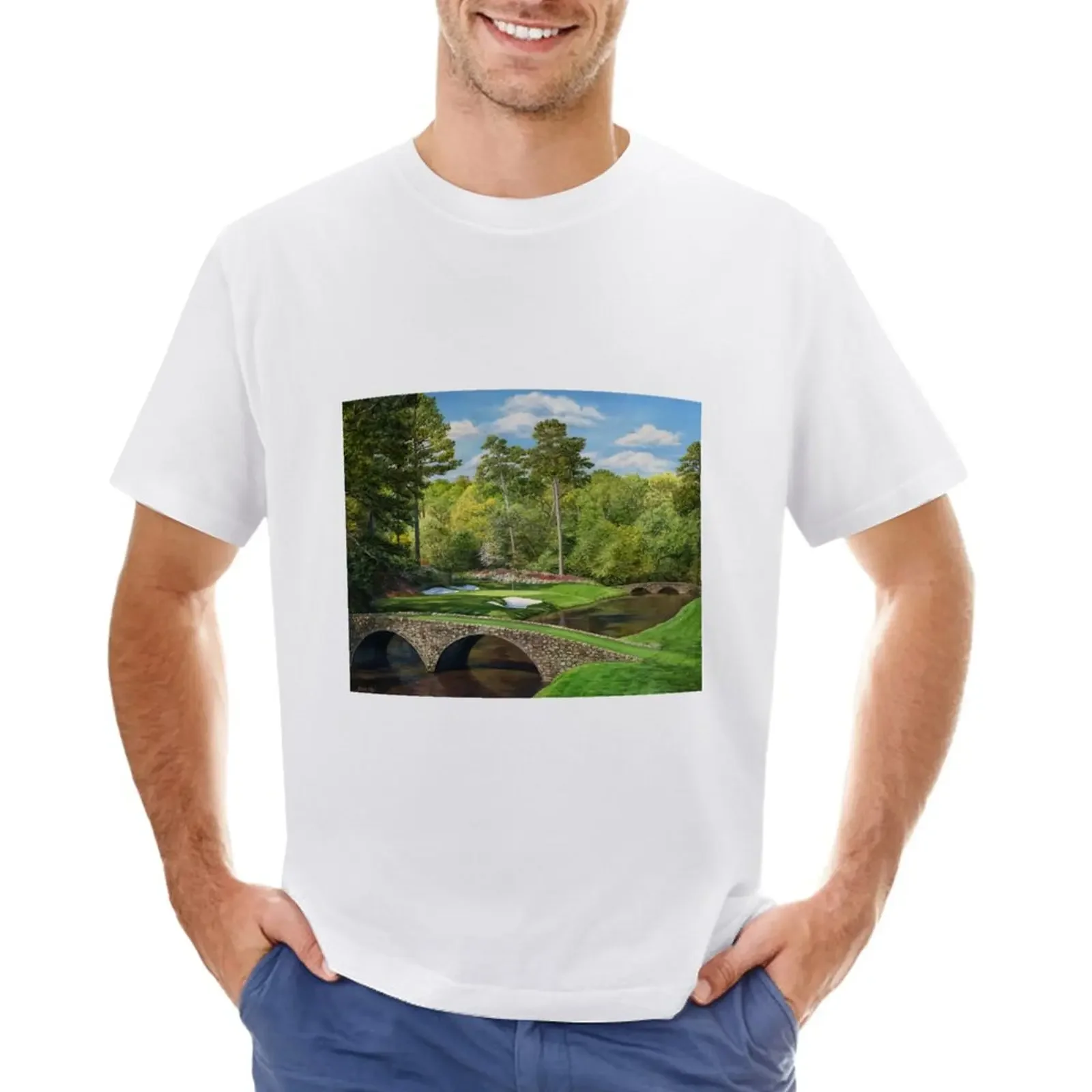 Hogan Bridge At Raes Creek T-Shirt Plus Size Top Anime Clothes Animal Prinfor Boys Mens Graphic T-Shirt