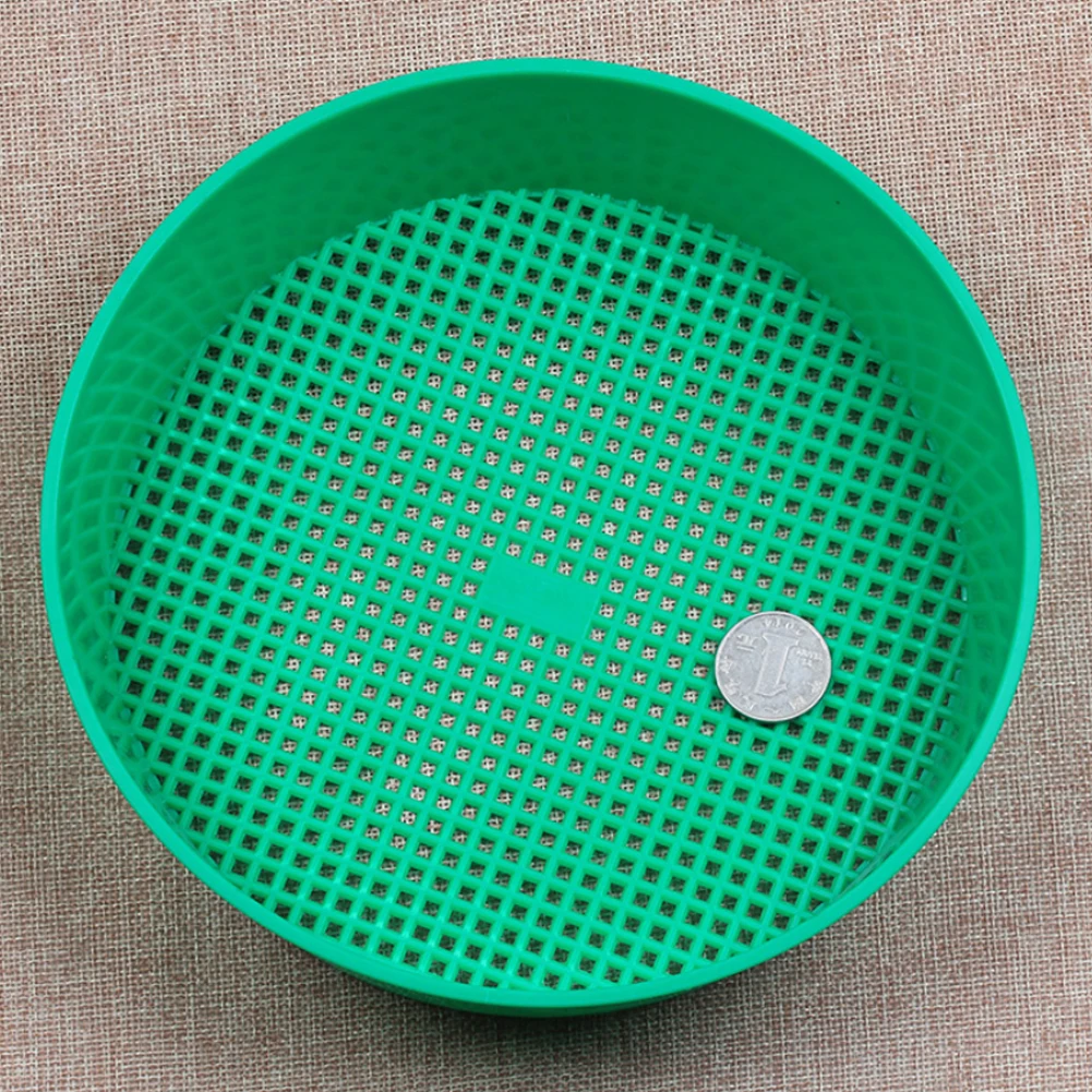 Plastic Garden Sieve Home Garden Tool Fine Mesh Soil Sieve Mining Sand Sifter Potting Sieve for Plant Soil Stone Sifting