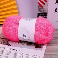 50g Shiny Dishcloths Yarn 100% Polyester Glass Silk Pastel Scrubby Yarn for Crocheting Weaving Handmade Craft 2