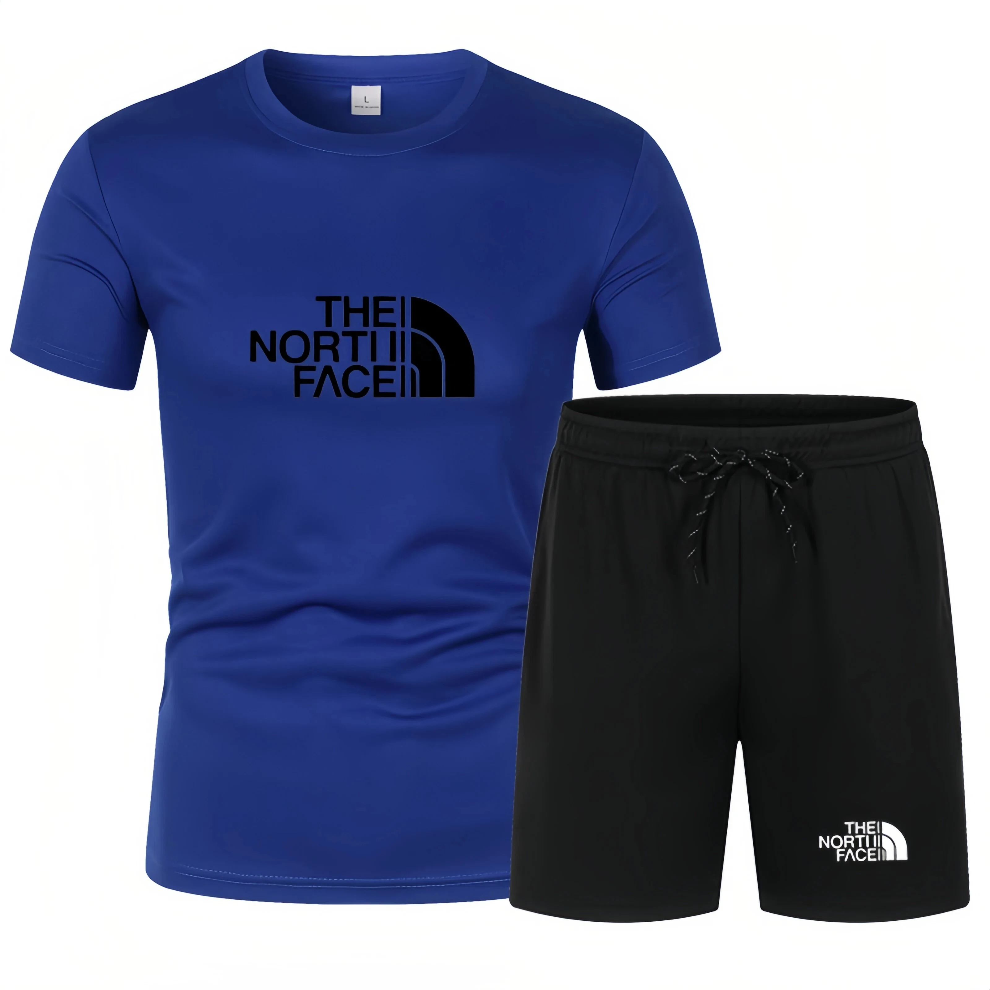 Ensemble de vêtements de sport pour homme, tendance, nouveau t-shirt à manches courtes et pantalon, tenue en 2 pièces, décontractée, pour la course à pied, la salle de sport, l'entraînement, t-shirts 1 Ensemble de vêtements de sport pour homme, tendance, nouveau t-shirt à manches courtes et pantalon, tenue en 2 pièces, décontractée, pour la course à pied, la salle de sport, l'entraînement, t-shirts 1