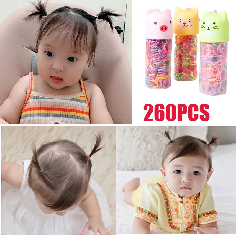 boots baby accessories	 260PCS Disposable Rubber Band Hairband For Children  Ponytail Hairs Ties Colourful Elastic Hair Bands Baby Hair Accessories baby accessories crochet