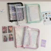 A5 Laser Star Zipper Binder Photocards Girl Ins DIY Journal Diary Transparent Kpop Idol Card Photo Album Collect Book Stationery 4