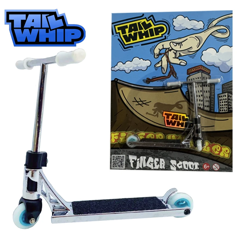 TAILWHIPProfessionalFingerScooterSilverMiniMetalScooterTech