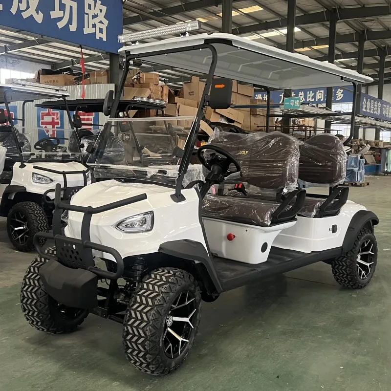 

New Design CE Approved Speaker System 2+2 Seater Sightseeing Bus Club Cart Electric Golf Buggy Hunting Car Electric Golf Cart