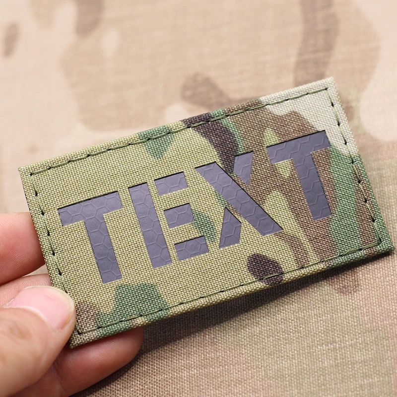 Customize call sign patches your own text patches laser cutting infrared combat ID military