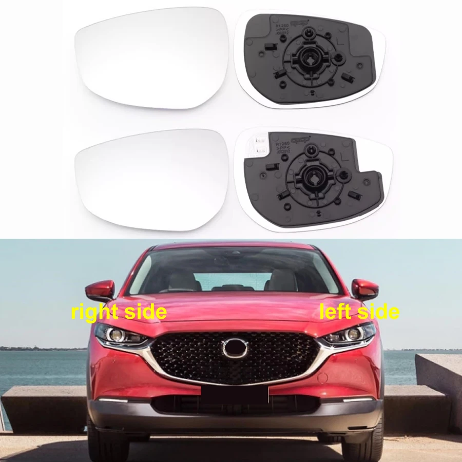 

For Mazda CX30 CX-30 2020 2021 2022 2023 Car Exteriors Part Outer Rearview Side Mirror Lens Reflective Lenses Glass