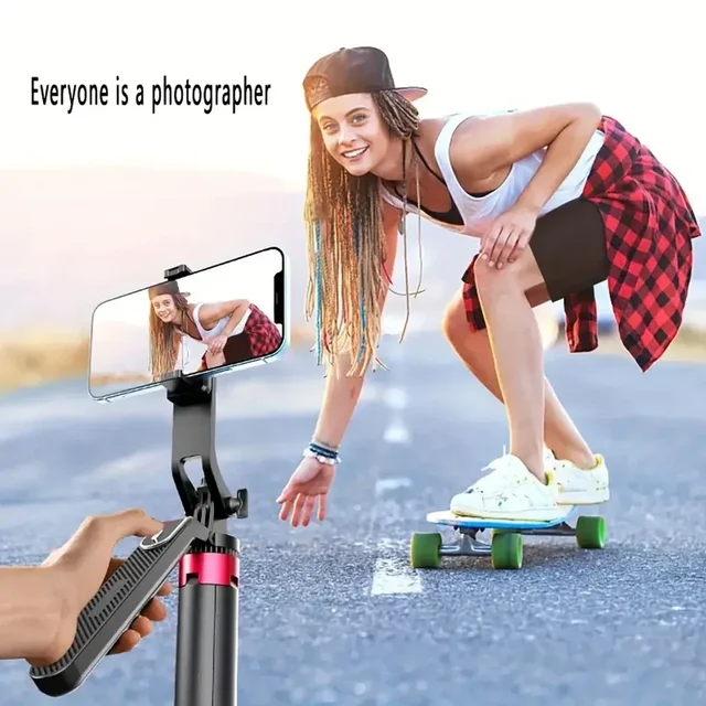 Portable camera tripod with wireless remote control and 360 ° rotation for video recording, video recording, and live streaming 4 Portable camera tripod with wireless remote control and 360 ° rotation for video recording, video recording, and live streaming 4