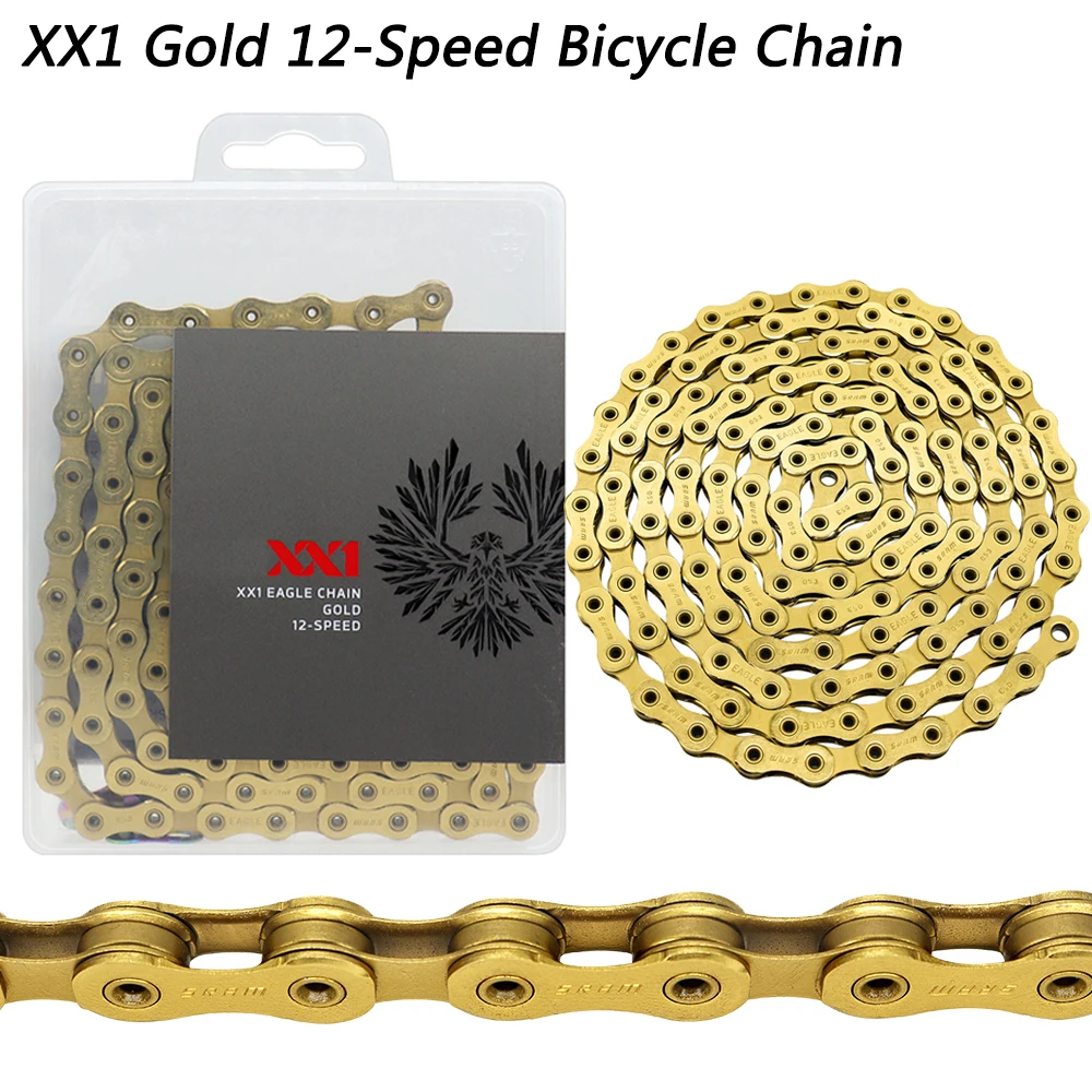 

12 Speed Gold XX1 Eagle Bike Chain 126 Links for MTB Road Bicycle Chain 12v XX1 Mountain Bike Original Cycling Parts