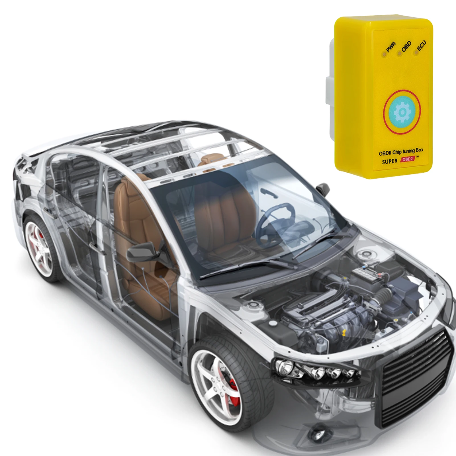 KEM-Boîte de réglage de puce Nitro OBD2 Chip Tuning Box Plug ECU Save