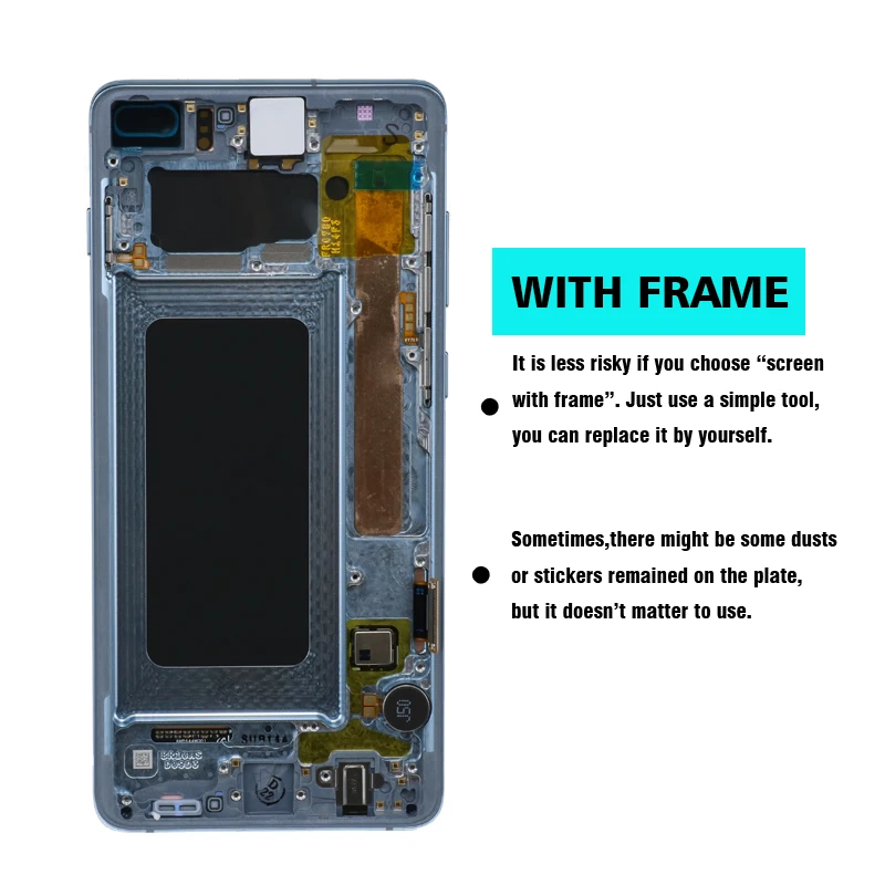 Dynamic AMOLED 6.4'' LCD For SAMSUNG S10 PLUS SM-G9750 G975F Display Touch Screen Digitizer Replacement With Service Pack Sf3b1c6c27817457fbe28b640fa2461096