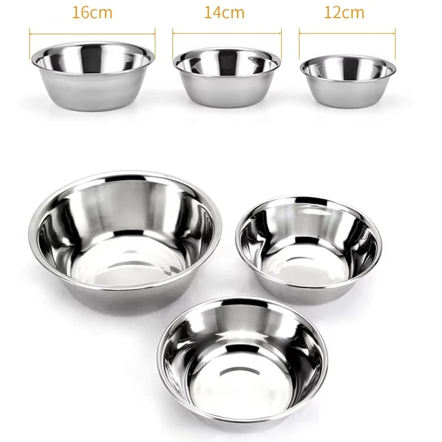 Large Capacity Dog Bowl Stainless Steel Pet Feeding Bowl Cat and Dog Food Drinking Bowl Metal Feeder Bowl Durable and Cheap Large Capacity Dog Bowl Stainless Steel Pet Feeding Bowl Cat and Dog Food Drinking Bowl Metal Feeder Bowl Durable and Cheap