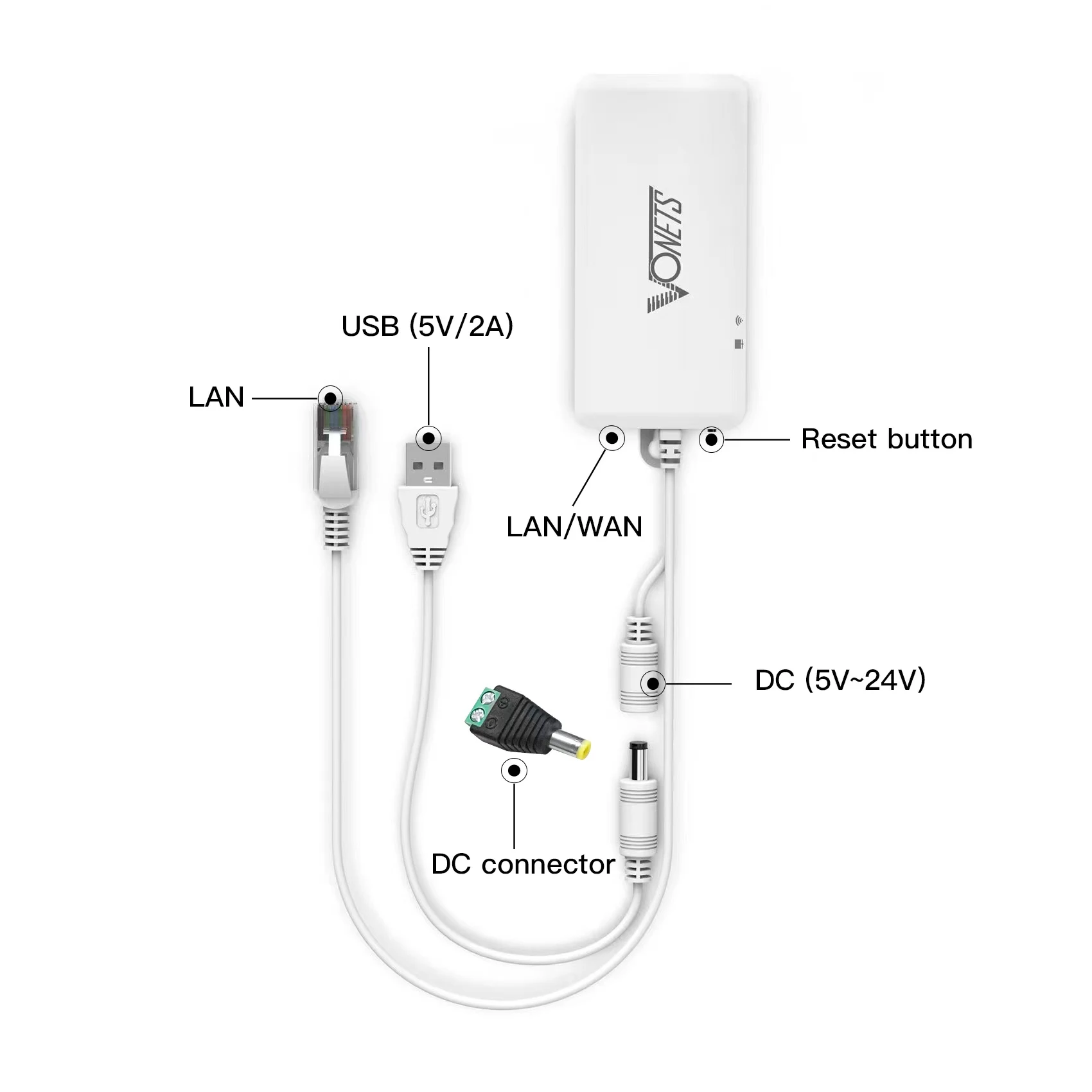 Vonets 2.4ghz Wifi Ponte Ethernet Repetidor sem Fio Roteador Hotspot Sinal Extensor para Dispositivos de Impressora Rede Dvr Vap11g500s
