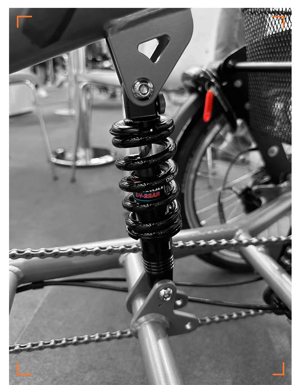 DNM DV22AR Bicycle Shock Absorber Spring Coil Hydraulic with