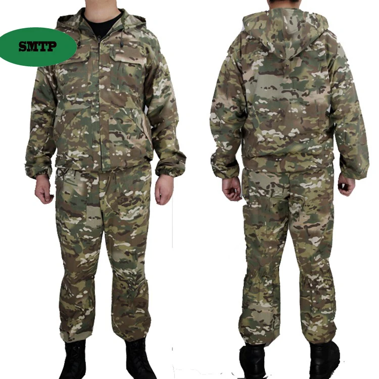 SMTP E40-1 Russian army fan special forces KMX combat suit overalls coat little green man jacket coverwhite flower ruins CP 2