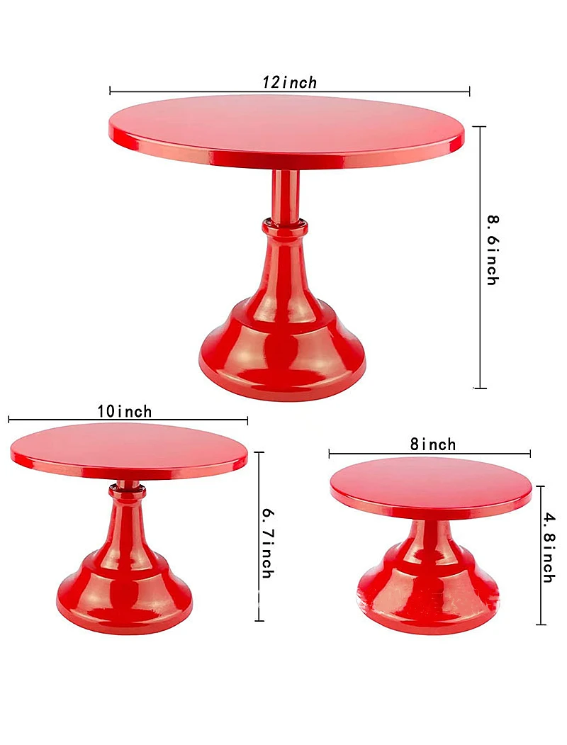 Description Picture 4 of itemCake Stand Home Party Dessert Table Display Rack Dessert Cake Tray Cold Meal Tea Break Table Afternoon Tea Center Rack Metal