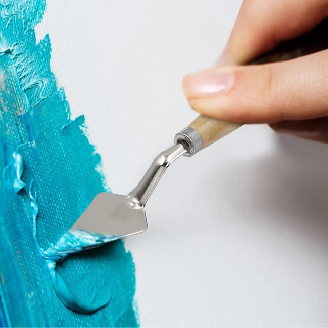 2pcs Palette Cutter 107mm Oil Mix Painter Pigment Texture Artist Scrape Cutter Art Draw Spatula Drawer Paint Hand Tools 6