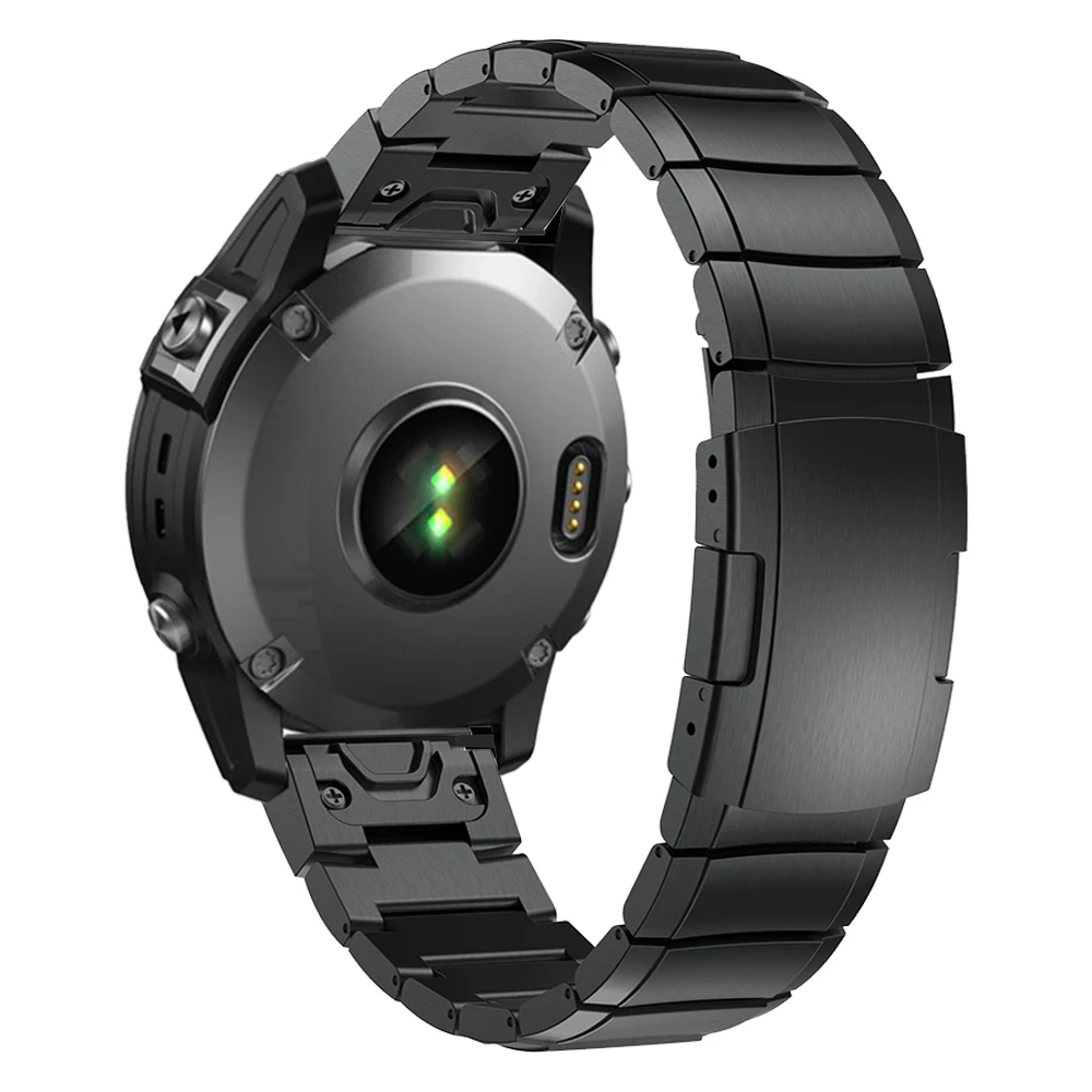 Pulseira de Relógio de Titânio Quickfit Metal Easy Fit Band 26 mm 22 mm Garmin Fenix 7x Pro 5x 6x Epix Pro Gen Marq Tactive