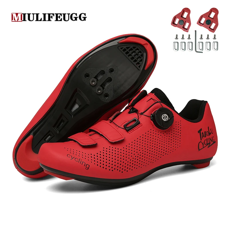 Cycling MTB Shoes with Clits Men Road Cleat Route Bike Speed Flat Sneaker Racing Bicycle Mountain Spd Biking Women Footwear