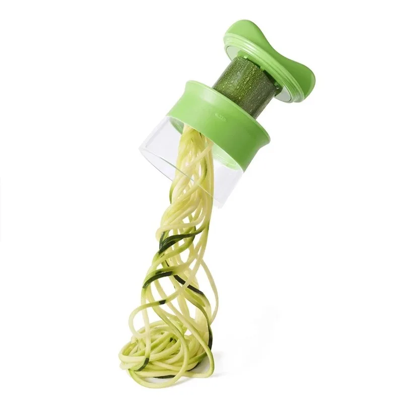 Handheld Spiralizer Vegetable Fruit Slicer Adjustable Spiral Grater Cutter Salad Tools Rotary Grater Kitchen Items Accessories