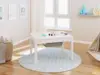 UTEX 2-in-1 Kid Activity Table with Storage for Older Kids, Large Play Table for Kids,Boys,Girls, White 2