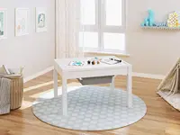 UTEX 2-in-1 Kid Activity Table with Storage for Older Kids, Large Play Table for Kids,Boys,Girls, White 2