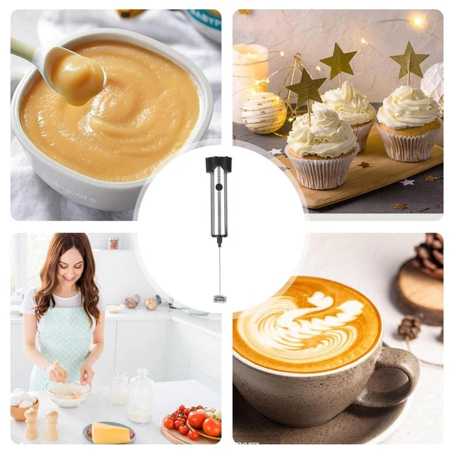 Milk Frother Electric Wand,USB Rechargeable Milk Frother Electric, for  Coffee Cappuccino Latte Hot Chocolate - AliExpress