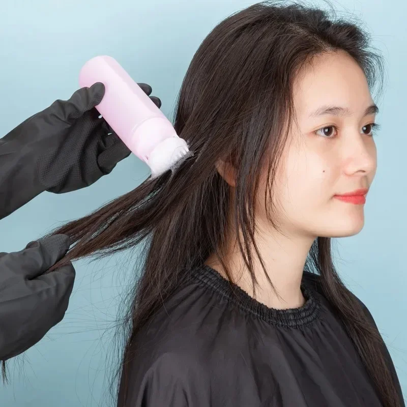 Hair Oil Applicator Bottle Hair Dye Applicator Bottle Hair Dyeing Bottle Hair Dye Bottle Shampoo Bottle Graduated Comb Teeth Salon Treatment Oil Perm Dye Paste Color Plastic Dry Cleaning