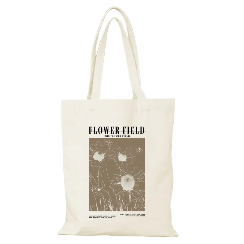Frauen Handtasche Blumen Dame Taschen Mode Leinwand Einkaufstasche Frau Neue Handtaschen Falten Einkaufstasche Eco Shopper Strand Tuch die – Detail 10