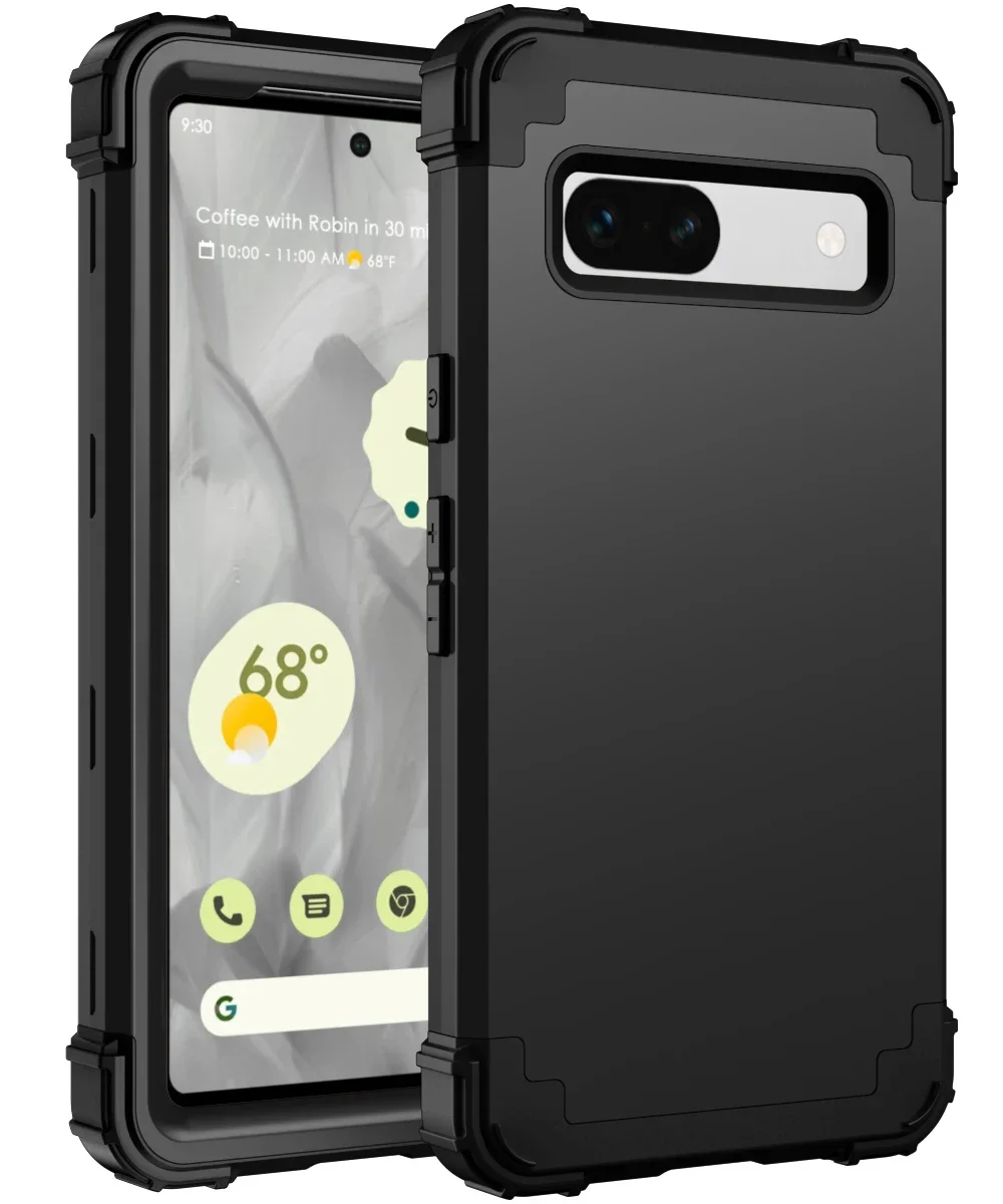 WBWONE Cover Per Google Pixel 8 Pro Con Anello Girevole E Supporto - Custodia Morbida TPU Bordo Dorato, Antigraffio Antiurto, Viola