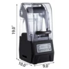 VEVOR Black/White Self-Cleaning Ice Smoothie Blenders Countertop Silent Sound Shield Juicer Fruit Processor Crusher for Kitchen 6