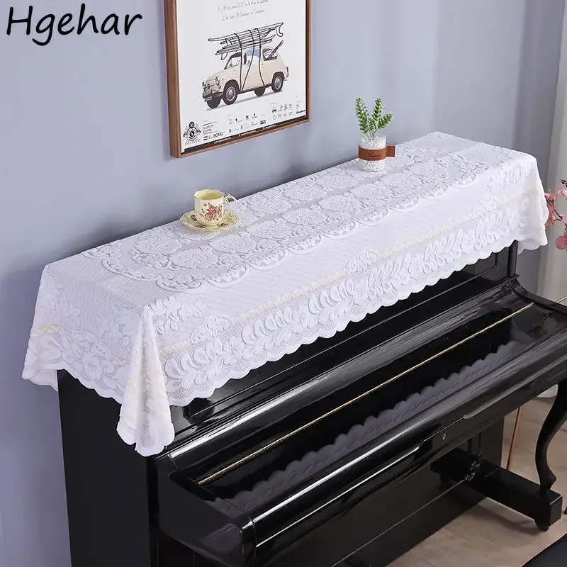 1PCS Lace Piano Covers Dust-proof Household Furniture Electronic Digital S Protective Cover Upright Dust-cover Decoration