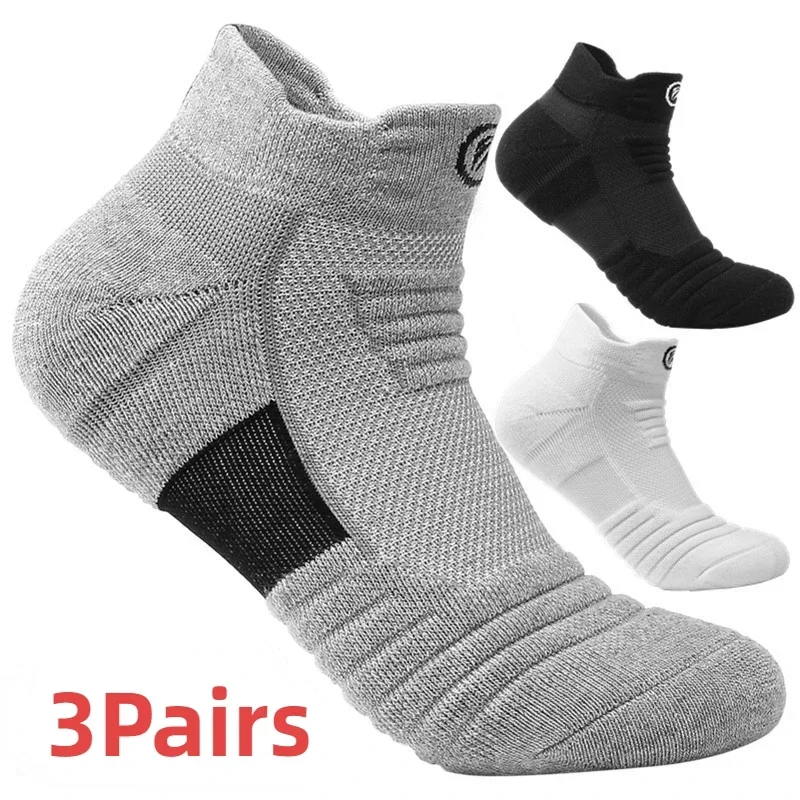 Men's Socks Compression Stockings Breathable Basketball Sports Cycling running Towel Socks High Elastic Tube sports socks cycling socks football socks compression socks fitness sports socks sport socks 3pairs/Lot