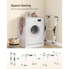 Clothes Drying Rack Foldable, Gullwing Laundry Drying Rack, Space-Saving, 22.2 x 68.1 x 38 Inches, Sock Clips, Metal Structure 5