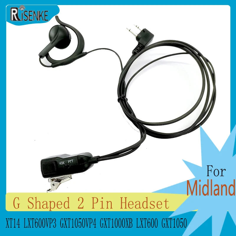 

RISENKE Earpiece for Midland,LXT80,LXT100 LXT480,XT14,LXT500VP3,LXT600VP3,GXT1000VP4,GXT1050VP4,GXT1000XB,LXT600,GXT1000,GXT1050