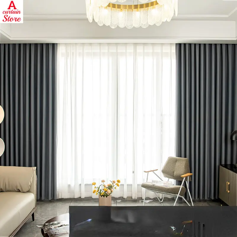 

New Bay Window Living Room Floor-to-ceiling Curtains Curtains for Living Room