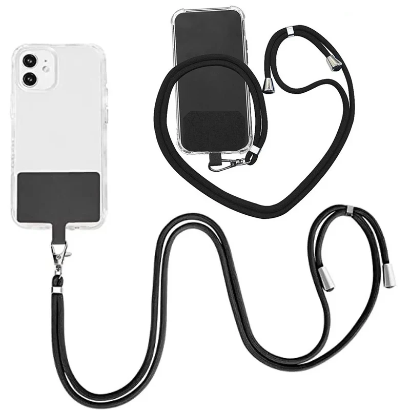 Adjustable Universal Phone Lanyard with Anti-Drop Neck Strap and Patch