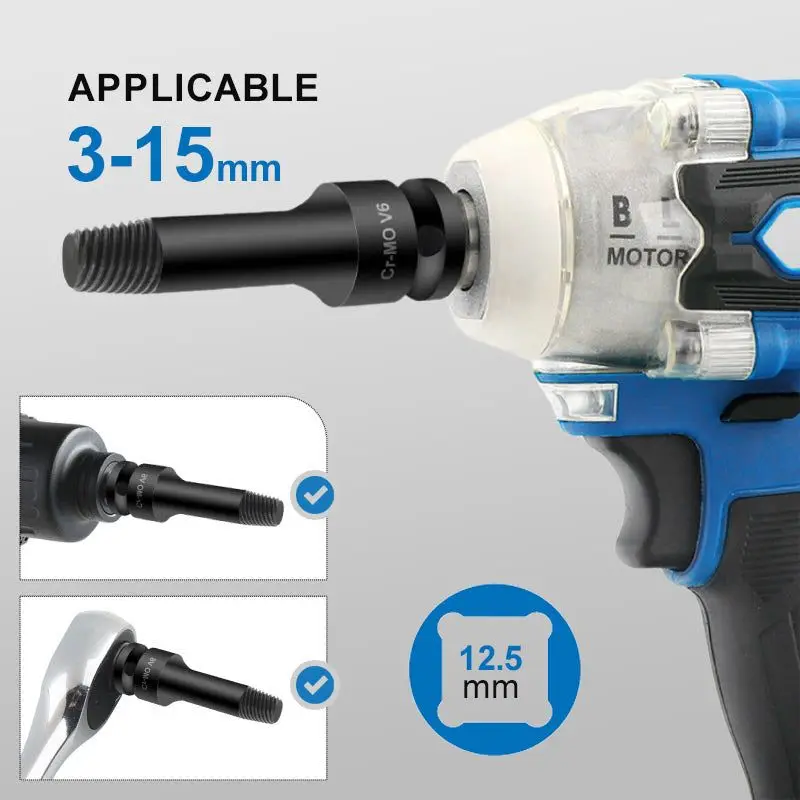 

3/8 inch Screw Extractor Set Damaged Screw Extractor Set Manual Electric Broken Remover Screw Extractor Easy Demolition Power To