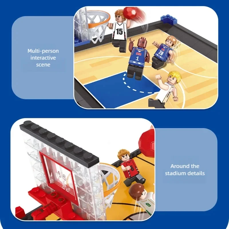 Football Field DIY Table Games World Cup Sports Theme Multiplayer Party Board Games Blocks Assembly Set Toys for Kids Adult 3