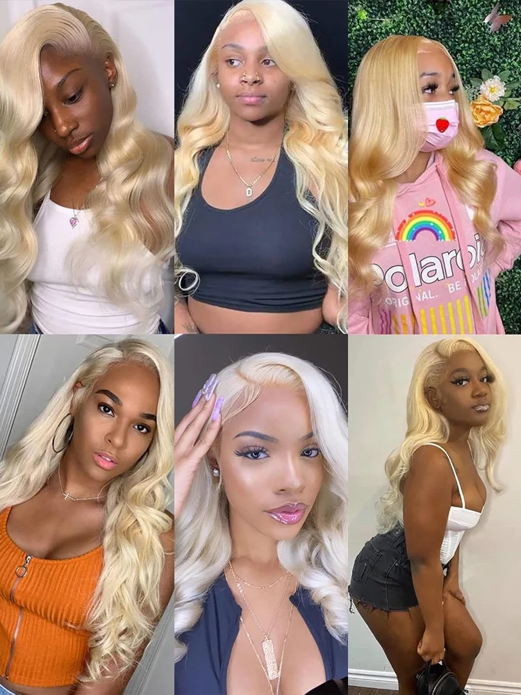 250 300 Density 613 Colored Wigs Body Wave 13x6 HD Lace Frontal Human Hair Wig 13x4 Honey Blonde Lace Front Wigs For Black Women 4