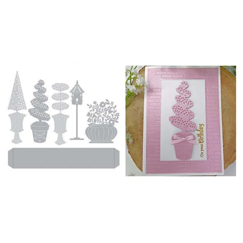 

Flower Decoration 2022 New Metal Cutting Dies and Scrapbooking For Paper Making Embossing Frame Card Craft No Stamps