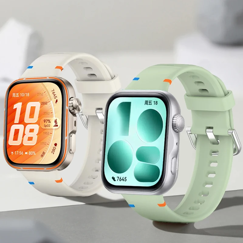Sports Silicone Replacement Strap for Huawei Watch Fit 5 Pro