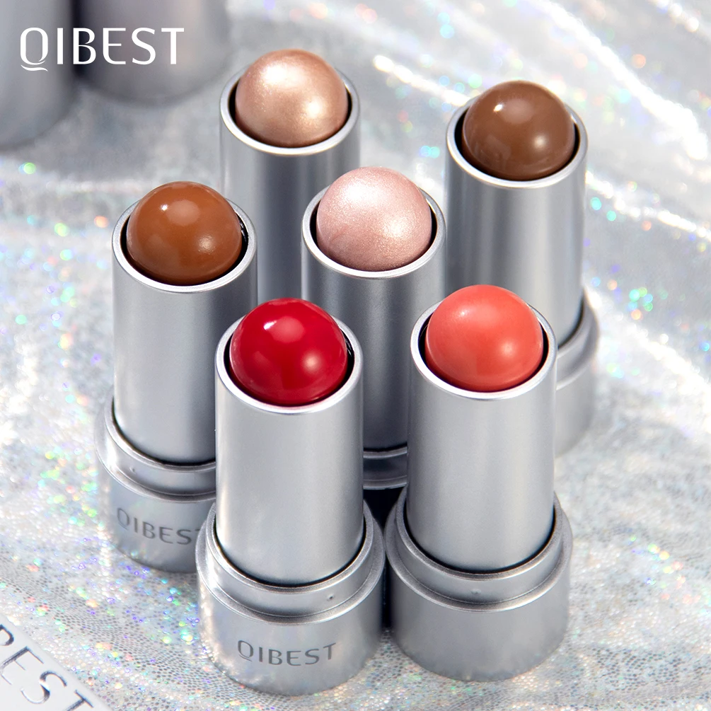 1pcs Liquid Luminizer Blush Makeup Liquid Illuminator Face Highlighter Long Lasting Natural Skin Tint Face Blush Wand for Cheek
