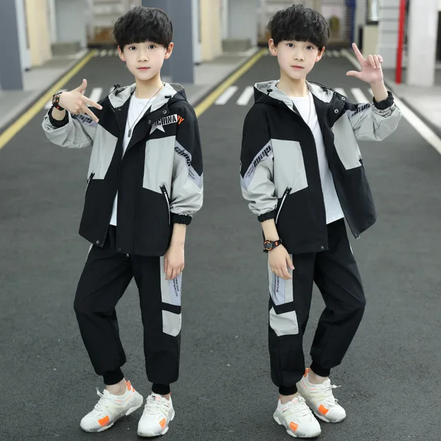 Conjunto De Ropa Deportiva Para Niños Y Adolescentes, Uniforme Escolar Para  Primavera Y Otoño, Chándal Para Jóvenes, 2 Uds. - Conjutos Para Niños -  AliExpress