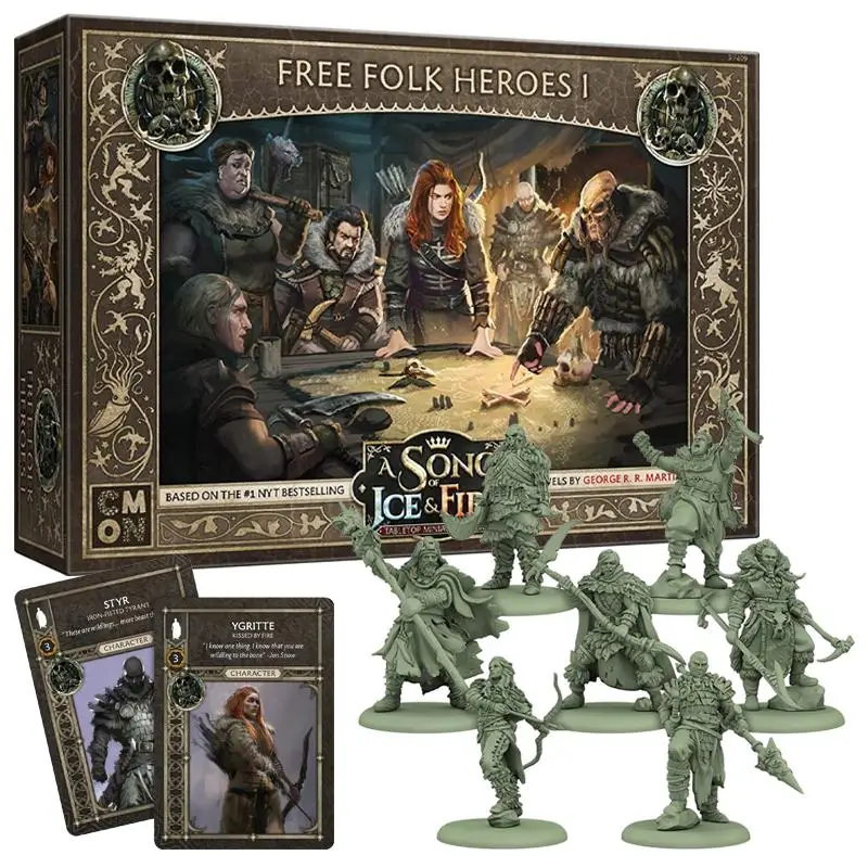 

Asmodee A Song of Ice & Fire Tabletop Sif: Free Folk Heroes Box 1 Card Game Classic Renaissance Strategy Deduction Boardgame toy