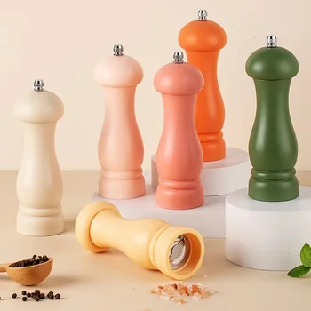 Adjustable Pepper & Salt Grinder – Traditional Manual Spice Mill for Home & Restaurant Use 1