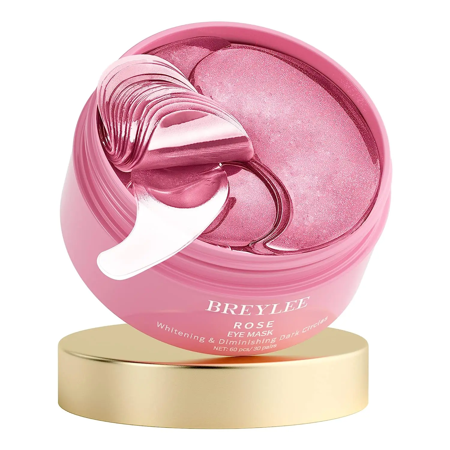 

BREYLEE Crystal Collagen Eye Patches Remove Dark Circles Moisturizing Anti Age Wrinkle Bag Sleep Gel Eyes Mask 60 Pcs