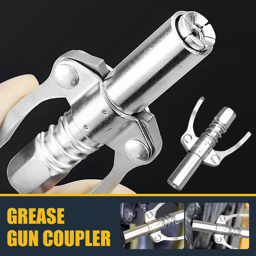 

1Pc Grease Gun Coupler 10000 PSI High Pressure Grease Nozzle Oil Pump Car Syringe Lubricant Tip Repair Accessories Lubricant