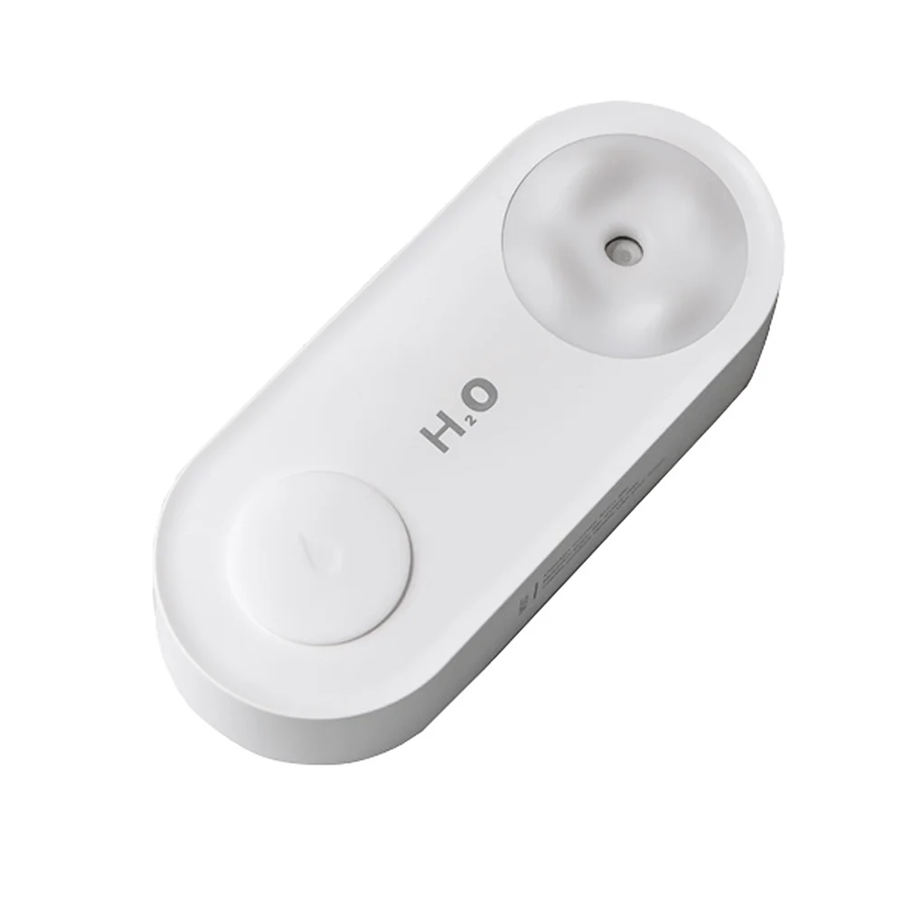 Hipacool 휴대용 미니 공기 가습기, USB 쿨 미스트 분무기, 자동 홈 룸 사무실 초음파 가습기 베이스, LED 조명 포함