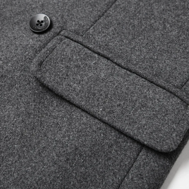 Men Trench Coats Double Breasted Jackets Casual Cashmere Blends Business Long Jackets Men Leisure Overcoats Male Fit Blends 4XL